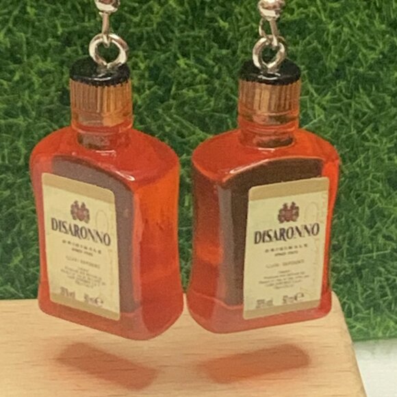 Alcohol Earring, Drink Earring, Liquor Earring, Gift Idea, Cognac Earring - Picture 2 of 7
